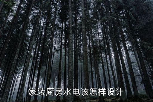 家装厨房水电该怎样设计