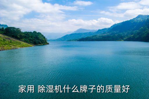 家用 除湿机什么牌子的质量好
