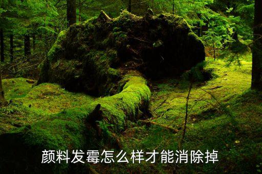 颜料发霉怎么样才能消除掉