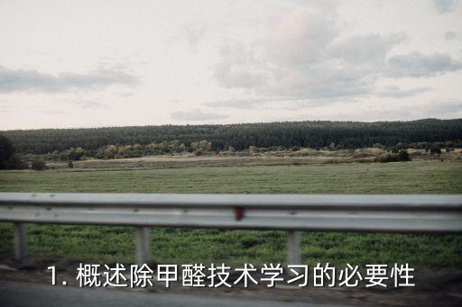 1. 概述除甲醛技术学习的必要性