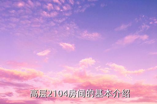 高层2104房间的基本介绍