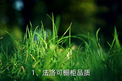 1、法洛可橱柜品质