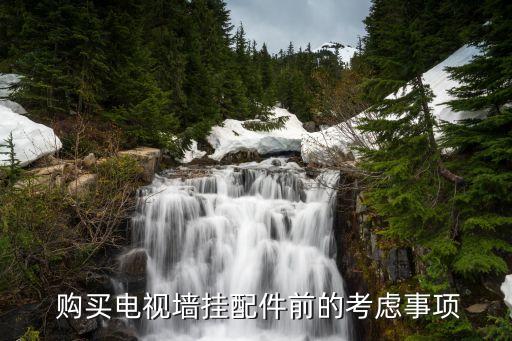 购买电视墙挂配件前的考虑事项
