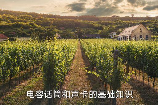 电容话筒和声卡的基础知识