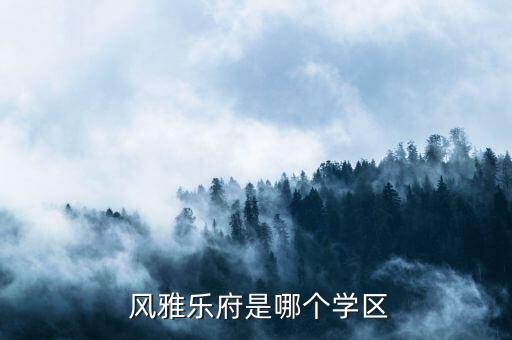 风雅乐府是哪个学区