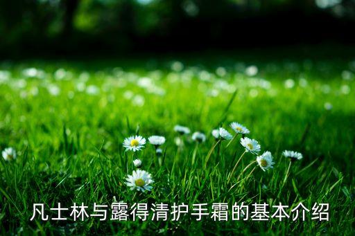 凡士林与露得清护手霜的基本介绍
