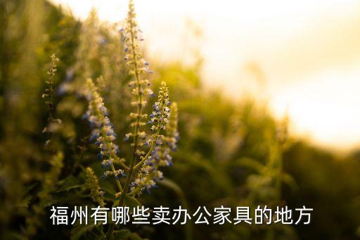 福州有哪些卖办公家具的地方