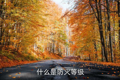 什么是防火等级