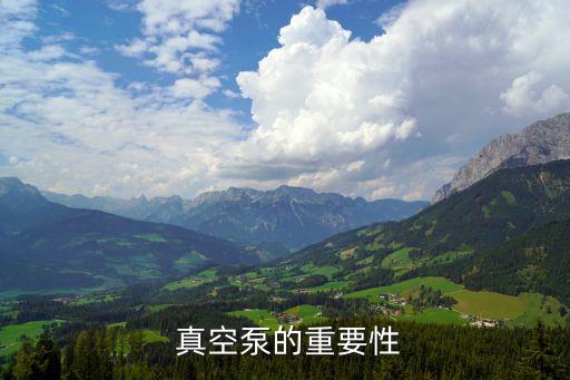 真空泵的重要性