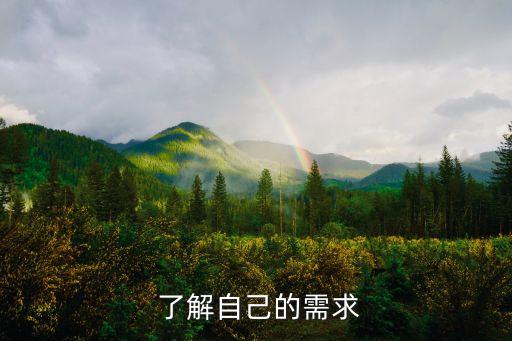 了解自己的需求