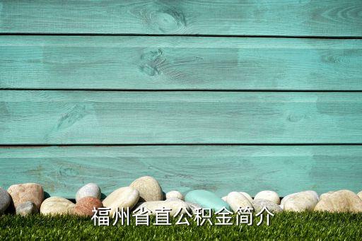 福州省直公积金简介