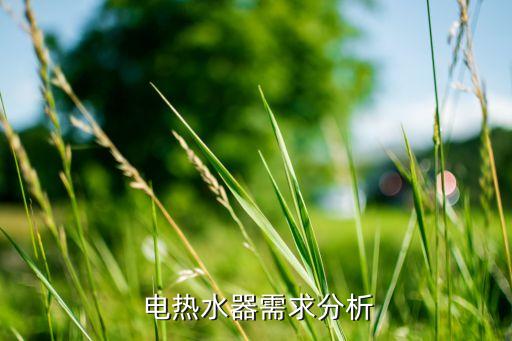 电热水器需求分析