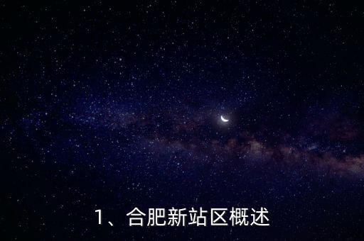 1、合肥新站区概述