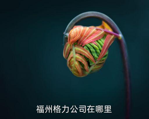 福州格力公司在哪里