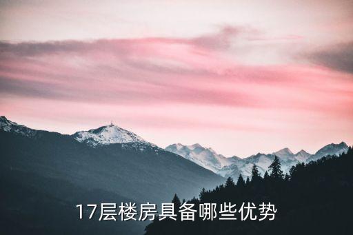 17层楼房具备哪些优势