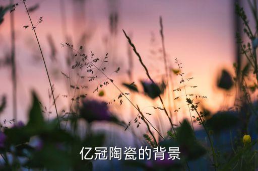 亿冠陶瓷的背景