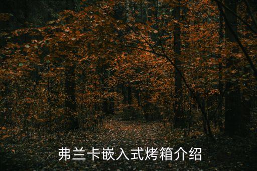 弗兰卡嵌入式烤箱介绍