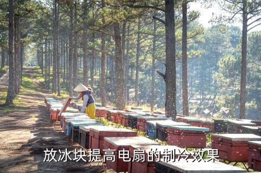 放冰块提高电扇的制冷效果