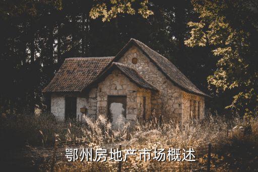 鄂州房地产市场概述