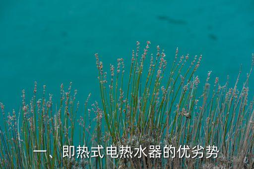 一、即热式电热水器的优劣势