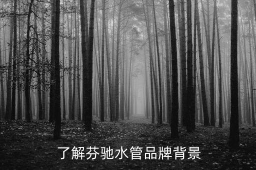 了解芬驰水管品牌背景