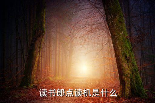 读书郎点读机是什么