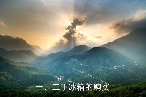 一、二手冰箱的购买