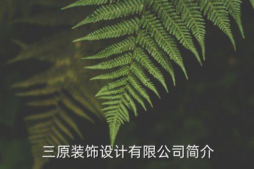 三原装饰设计有限公司简介