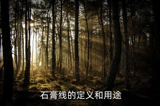 石膏线的定义和用途