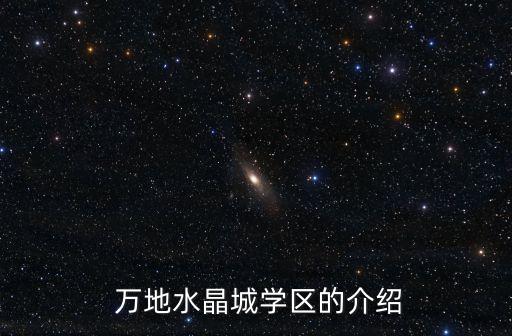 万地水晶城学区的介绍