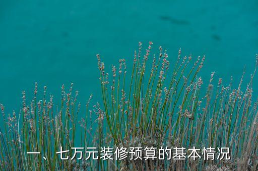 一、七万元装修预算的基本情况