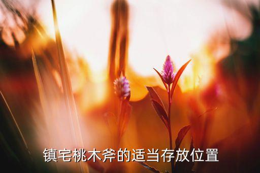 镇宅桃木斧的适当存放位置