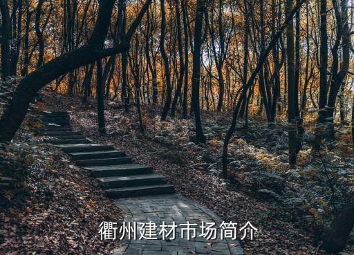 衢州建材市场简介