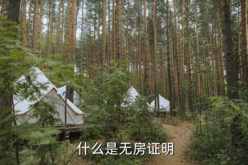 什么是无房证明