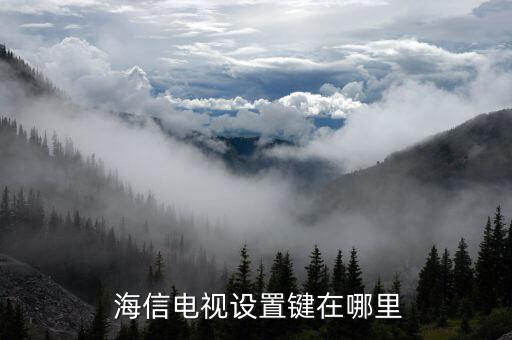 海信电视设置键在哪里